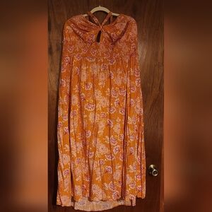 OLD NAVY Floral Halter Dress in Orange and Pink